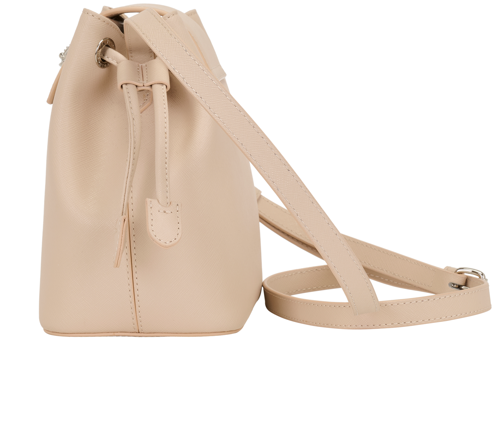 Pimlico Bucket Bag, &pound;195, Handbags, Beige, Leather, Bottom view